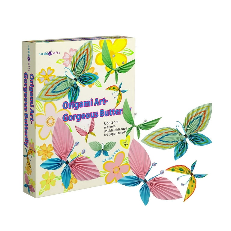SadoCrafts Gorgeous Butterfly Origami Paper - Fun, Interactive