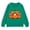 Green, variant on Coerni Kids Unisex Halloween Sweatshirt Cute Pumpkin Cat Graphic Long Sleeve Pullovers Boys Girls Fall Casual Crewneck Tops