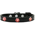 thumbnail image 5 of Dog, Puppy  Pet Widget Fashion Collar, "Red Roses", 5 of 9