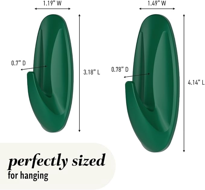 Command Mixed Designer Hook Pack, Watermelon, 10 Hooks, 16 Strips