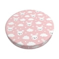 thumbnail image 1 of Disketp Rabbit And Cloud Funda Redonda para Taburete, Funda de Cojín para Silla de Bar Suave y Elástica-14 inch, 1 of 7