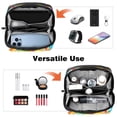 thumbnail image 6 of Vehicle Travel Case Charger Pouch Hard Drive Bag Cable Organizer Desk Cord Travel Organizer Waterproof Oxford Fabric Electronic Digital Accessories Storage Bag Black 5.9x9.44x3.14 in, 6 of 6