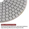 thumbnail image 4 of Uxcell 5 Packs 4" Grits 1500 Diamond Polishing Pads Wet/Dry for Stone Concrete Marble Quartz, 4 of 6