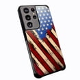 thumbnail image 1 of DALUX Hybrid Slim Phone Case Cover Compatible with Samsung Galaxy S22 Ultra 5G (2022) 6.8 inch - Graffiti US Flag Print, 1 of 2