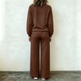 thumbnail image 5 of Mifsaly Track Suits 2 Piece Set for Women Zip Up Sweatshirts Jacket and Wide Leg Pants Fall Winter Daily Going Out Workout Lounge Matching Outfits, 5 of 5