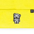 thumbnail image 2 of Dalix Ice Bear Embroidered Beanie Hat Polar Bear Cozy Knit Cap Cold Weather Mens in Neon Yellow, 2 of 5