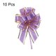 thumbnail image 3 of 10uds 7 Pulgadas Grande Tirar Lazo Regalo Envoltura Lazos Cinta Organza Lavanda Púrpura para Boda Cestas Regalos Navidad Fiesta Unique Bargains, 3 of 6