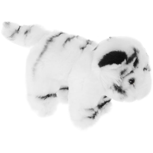 DECORNIJIA Stuffed Tiger Toy Plush Tiger Toy White 1Pcs Festival Sleep Time