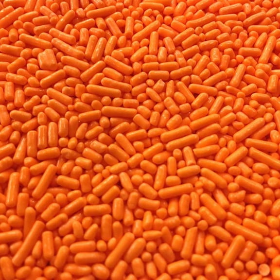 Confectionery Arts International Jimmies Sprinkles 4.3 Ounce Orange