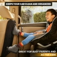 thumbnail image 3 of 2 Pack Large Back Seat Protector for Kids Feet | Premium Waterproof Kick Mats | Durable Black Backseat Cover for Child to Protect from Dirt, Mud & Scratches | Automotive Travel Accessories, 3 of 8