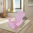 thumbnail image 2 of Hitop&nbsp;Outdoor or indoor Wood children Adirondack chair,pink, 2 of 6