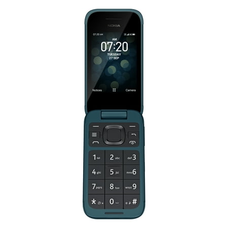 Consumer Cellular, Nokia 2780, 8GB, Blue - Flip Phone