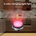 thumbnail image 2 of Lámpara Rgb Con Control Remoto, Pequeña Lámpara De Decoración Rgb Redonda Con Brillo Ajustable, Lámpara De Ambiente De Decoración Led Pegada Yuarrent HA014313-00, 2 of 7