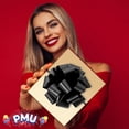 thumbnail image 2 of PMU Pom-Pom Pull-Apart - Pull Out Bows for Wedding, Birthdays & Anniversaries - Ribbon Bows for Flowers & Basket Decoration - Large Bow for Gift Wrapping - Black 5 Inch 20 Loops (3/pkg) Pkg/1, 2 of 6
