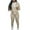Khaki, variant on UAMVSH Women's Plus Size Two Piece Outfits Long Sleeve Zip Up Jacket Jogger Pants Sweatsuits Casual Slim Fit Fall Tracksuits