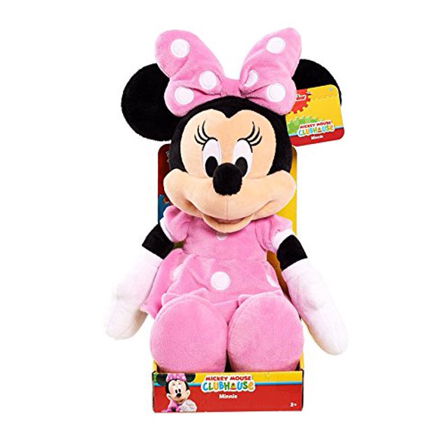 Peluche mediano de Minnie en rosa clásico de Disney Mickey Mouse 10646