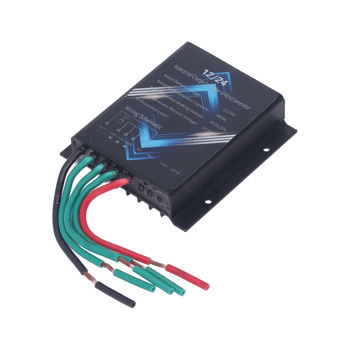 Contrôleur De Générateur Éolien IP67 400W 12V 24V - Étanche Pour Éolienne Et Panneau Solaire