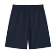 thumbnail image 5 of Havenre Men's Casual Shorts Lightweight Elastic Waist Drawstring Wide Leg Short Pants Loose Fit Comfy Summer Beach Vacation Shorts with Pockets Navy XXL, 5 of 5