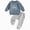 fall winter outfits-Blue, variant on TOWED22 Toddler Boy Clothes Fleece Fall Winter Outfit Letter Tractor Print Ribbed Long Sleeve Sweatshirt and Pants 2Pcs Set(Blazer,3-4 Y)