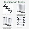 thumbnail image 4 of Tier Small Shoe Rack - Small Shoe Rack - Stable and Narrow Shoe Storage - Storage Organizer for Closet Entry Hallway Quick Assembly - Black, 4 of 5