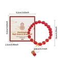 thumbnail image 3 of Fiudx Pulsera de Calabaza In Dije, Hilo Rojo Auspicioso para La Riqueza, Joyería Artesanal de Calabaza, Materiales Naturales Que Promueven La Salud, Accesorio de Moda, Símbolo Del Patrimonio Cultural, 3 of 7
