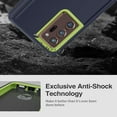 thumbnail image 4 of for Galaxy Note 20 Ultra 5G Case, Heavy Duty Protective Case with [3 Layers] Rugged Rubber Shockproof Protection Cover for Samsung Galaxy Note 20 Ultra(Dark blue/Green), 4 of 11