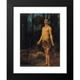 thumbnail image 2 of Hans Thoma 14x18 Black Modern Framed Museum Art Print Titled - Daniel in the Lion's Den (1886), 2 of 5