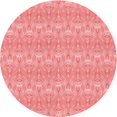 thumbnail image 1 of Ahgly Company Machine Washable Indoor Round Transitional Pastel Pink Area Rugs, 8' Round, 1 of 7
