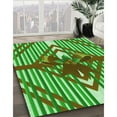 thumbnail image 3 of Ahgly Tapis Rectangulaire Lavable en Machine Vert Transitionnel, 8 Pieds x 10 Pieds, 3 of 7