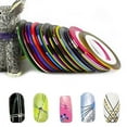 thumbnail image 2 of UDIYO 30Pcs/Rolls Mixed Colors Striping Tape Line DIY Nail Art Tips Decoration Sticker, 2 of 7
