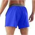 thumbnail image 4 of Iugvhana Training Shorts for Men Athletic Running Shorts Quick Dry Workout Shorts Lightweight Sports Fitness Shorts Blue M, 4 of 7