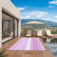 thumbnail image 2 of Purple Pink Boho Outdoor Rug 6x9 Ft, Non Slip Washable Area Rug, Vintage Ethnic Tribe Abstract Art Patio Rugs Carpet Runner, Large Floor Mat for Indoor/Outdoor Deck Porch Camping, 2 of 8