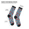 thumbnail image 3 of Bingfone Compression Socks for Women and Men Long Socks for Running Athletic Cycling Nurse- Cute Strawberry Flower Pot, 3 of 7