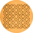 thumbnail image 1 of Ahgly Company Indoor Round Oriental Orange Traditional Area Rugs, 3' Round, 1 of 4