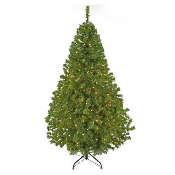 Árbol de Navidad Naviplastic Canadiense color Verde de 220 cm con 512 luces led cálidas