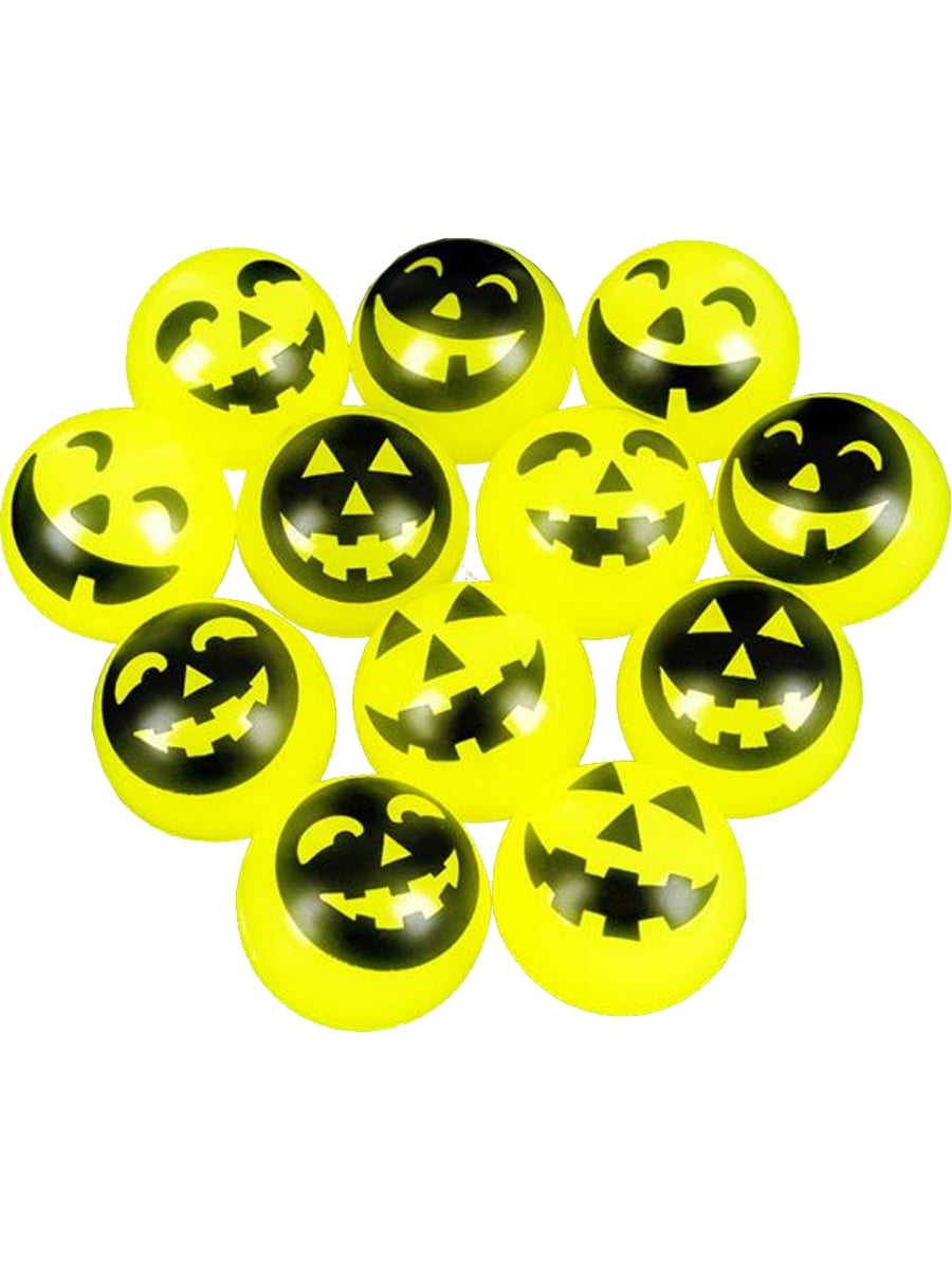 12 Emoji Smiley Face Rubber Bouncy Bounce Ball 32mm Kid Birthday Party Bag Favor 