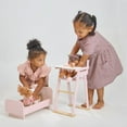 thumbnail image 2 of Mentari Toys - Baby Doll High Chair - Wooden Baby Doll Furniture Pink Feeding Chair - Miniature Pretend Play Doll House Accessories - Age 3+, 2 of 5