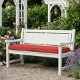 thumbnail image 6 of Millsilo 45" x 18" x 3" Outdoor Bench Cushion with Removable Cover, Water-Repellent UV Fade-Resistant Patio Cushion, High-Density Foam, Non-Slip Ties, Red, 6 of 6