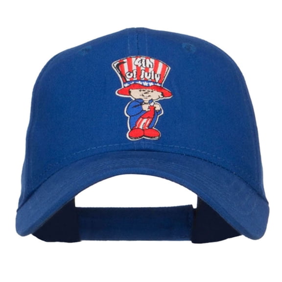 4th of July Child Patched Youth Cap - Royal OSFM