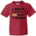 thumbnail image 3 of Inktastic I Watch Football with My Pawpaw Youth T-Shirt, 3 of 5