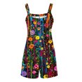 thumbnail image 3 of DDAPJ pyju Jumpsuits for Women Dressy Summer Rompers 2025 Baggy Casual Short Overalls Sleeveless Boho Suspenders Jumpsuit with Pockets Lightning Sales of Today Multicolor XXL, 3 of 5