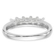 thumbnail image 5 of 14K White Gold Ring Band Wedding Diamond Square 5-Stone , Size 7, 5 of 6