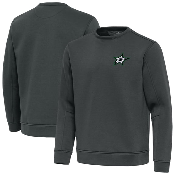 Men's Antigua Pewter Dallas Stars Relevant Lightweight Pullover Sweatshirt