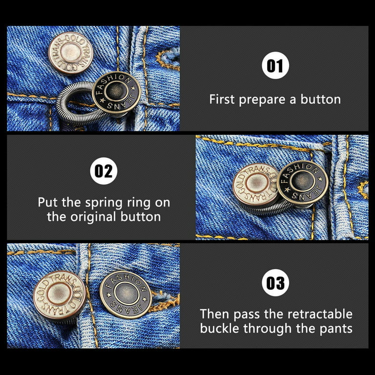 24PCS BUTTON EXTENDER Pregnancy For Jeans Pants Detachable Flexible  Adjustable $15.10 - PicClick AU