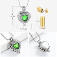 thumbnail image 2 of Crystal Heart Cremation Jewelry for Ashes Holder Pendent for Ashes and Chain, 2 of 5