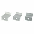 thumbnail image 3 of Bgsha Solar Panel End Clamp , Aluminum Z Brackets for Solar Panels Solar Mounting Brackets Kit for Solar Panel Pv Mounting System Install Accessories 10pcs(Silver), 3 of 10