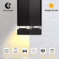 thumbnail image 3 of Lamparas De Pared Exterior Focos Led Moderna Luz Negra 2 focos, 3 of 5