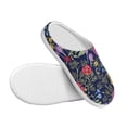 thumbnail image 3 of Lsque Floral Pattern Womens Comfort Cotton on Scuff With Memory Foam and Anti-skid Sole Slipper-46/47, 3 of 7