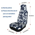 thumbnail image 6 of Haiem White Leaves Printed Car Seat Covers Set of 2, Universal Fit Car Seat Covers,Protective Seat Covers,Comfortable Car Seat Covers, Easy Installation Seat Covers, Vehicle Seat Covers, 6 of 9