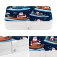 thumbnail image 4 of Christmas PU Leather Bracelet Holder Jewelry Box Stand Necklace Organizer with Removable Compartment Portable Case, 4 of 6